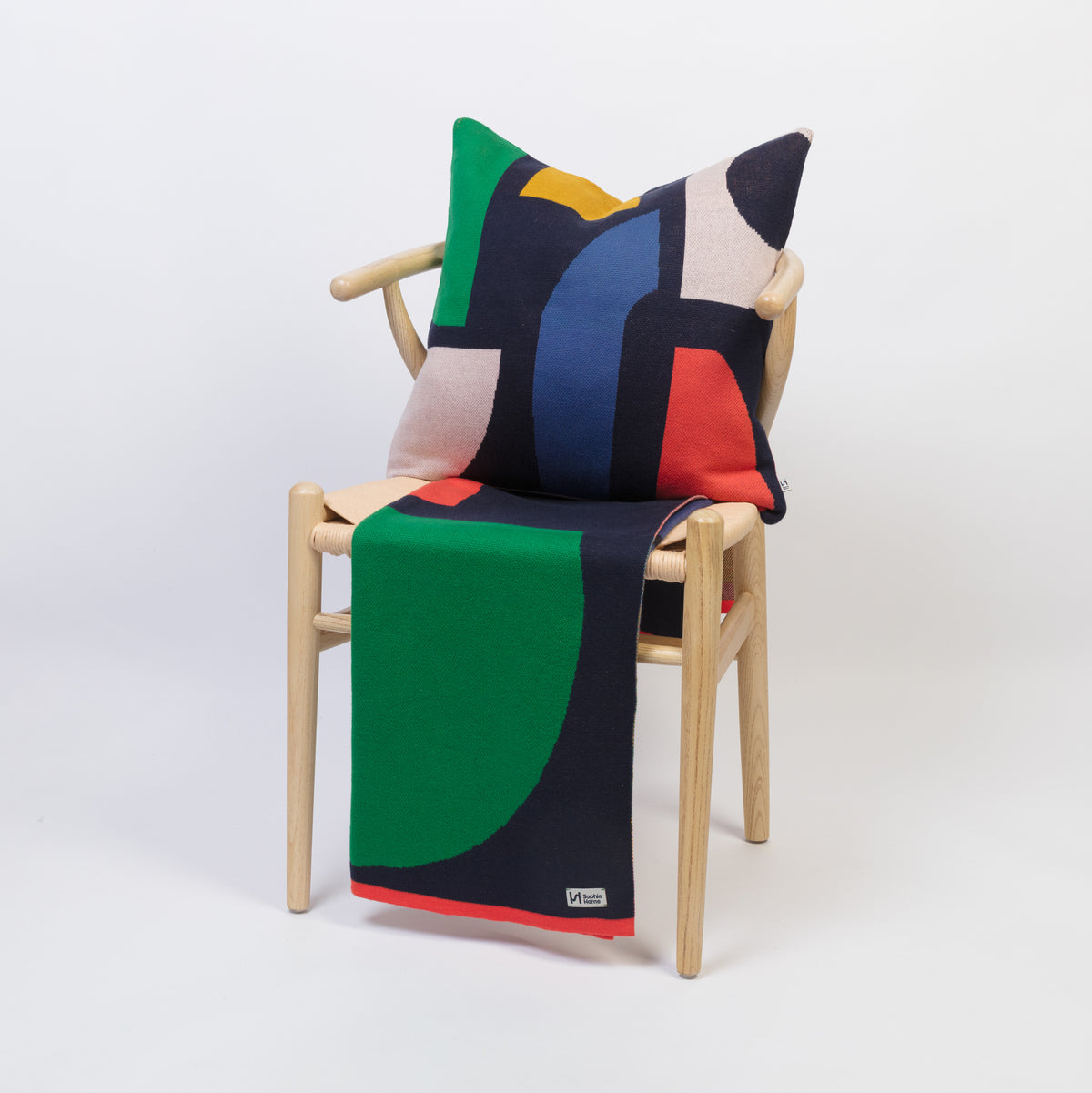 Bruten Cotton Throw: Red