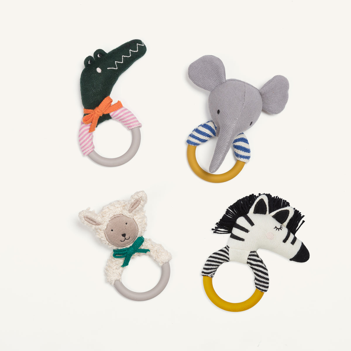 Elephant Teething Rattle: Cobalt
