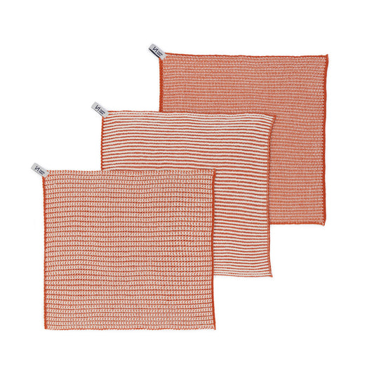 Reusable Textured Dishcloths: Orange