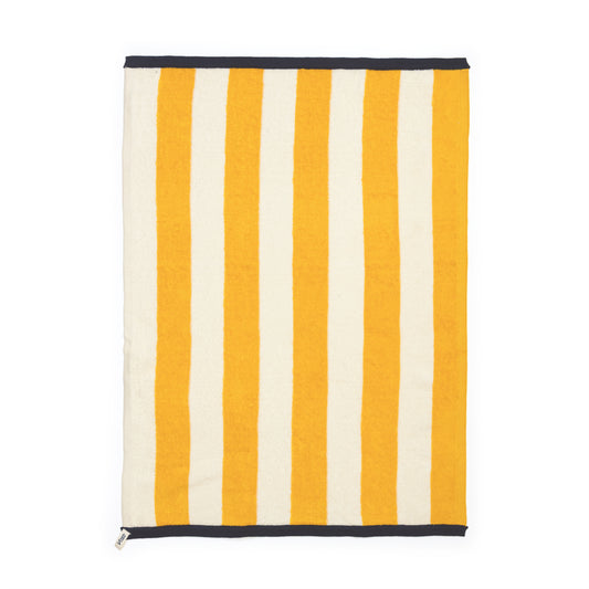 Striped Terry Towelling Hand Towel: Citrus