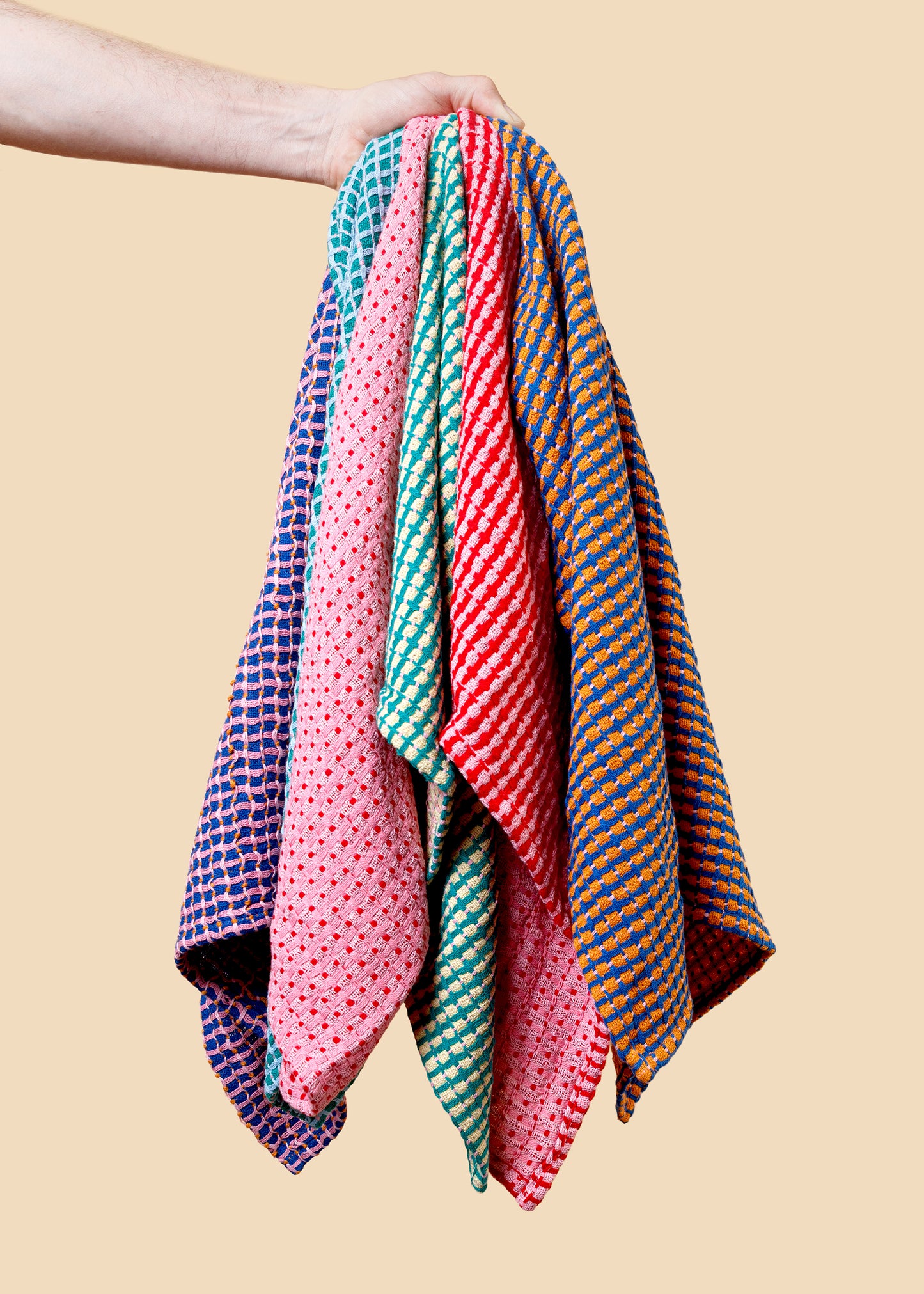 Recycled Materials Tea Towel 2 Pack: Cobalt