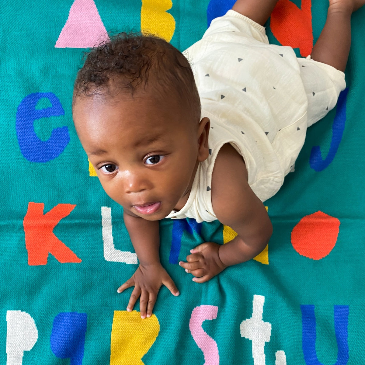 ABC Baby Blanket: Green