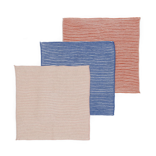 Reusable Ribbed Dishcloths: Cobalt