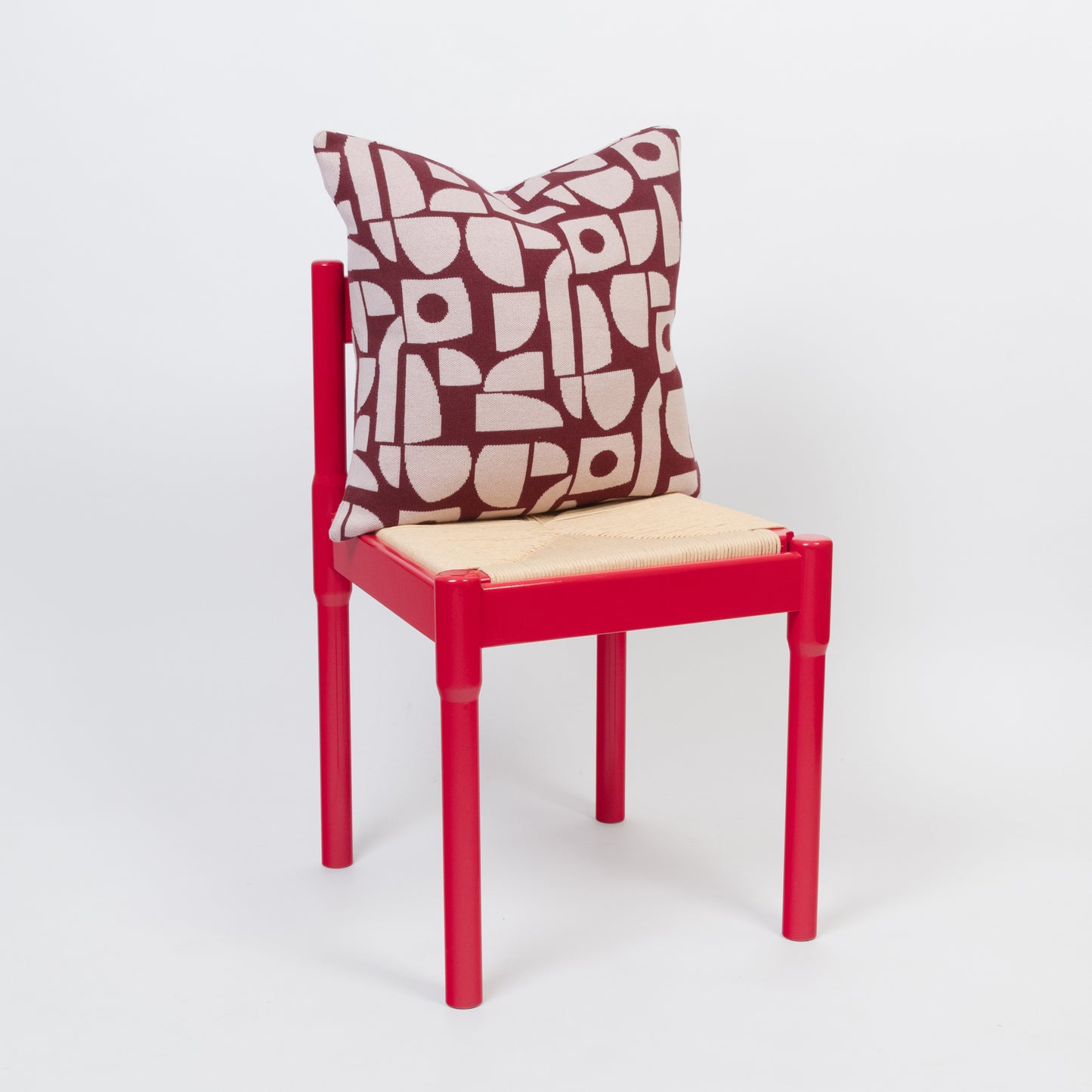 Bruten Mini Cushion Cover: Burgundy