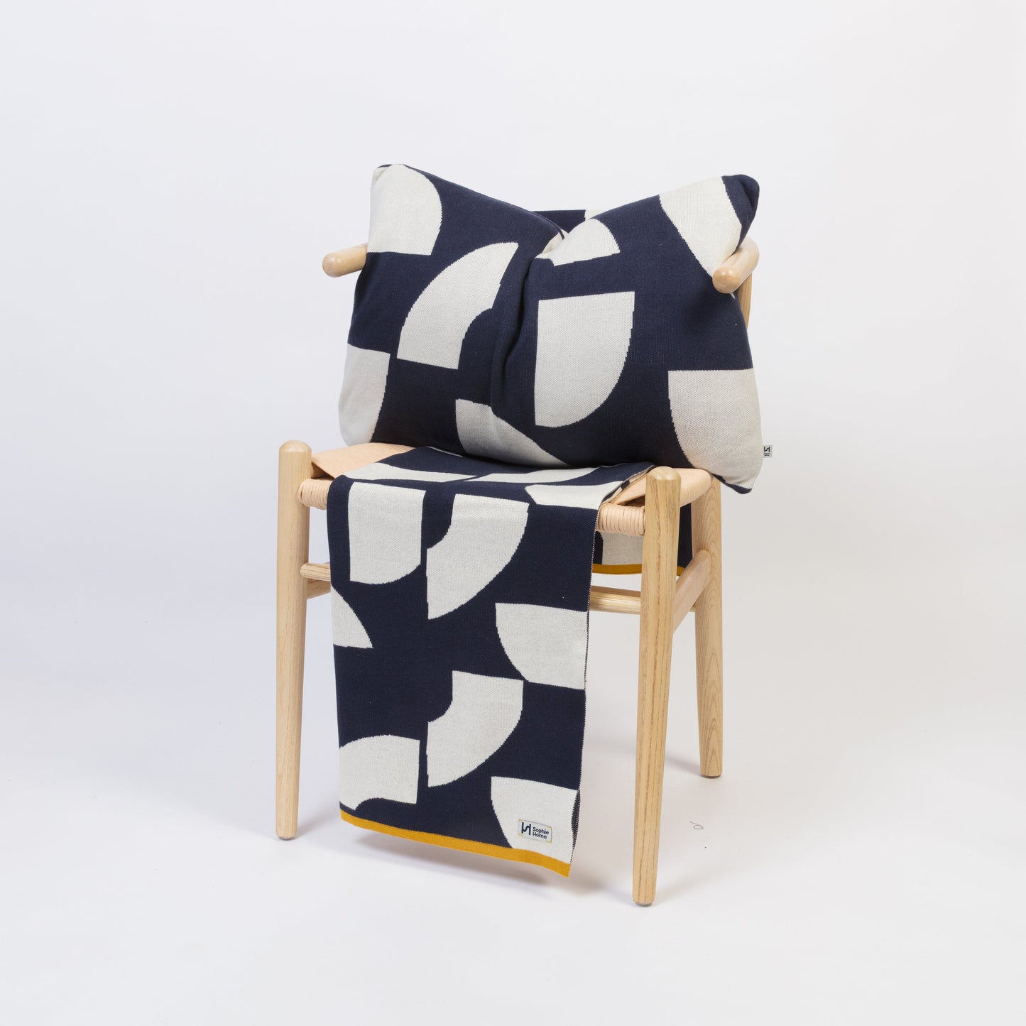 Deko Cushion Cover: Navy