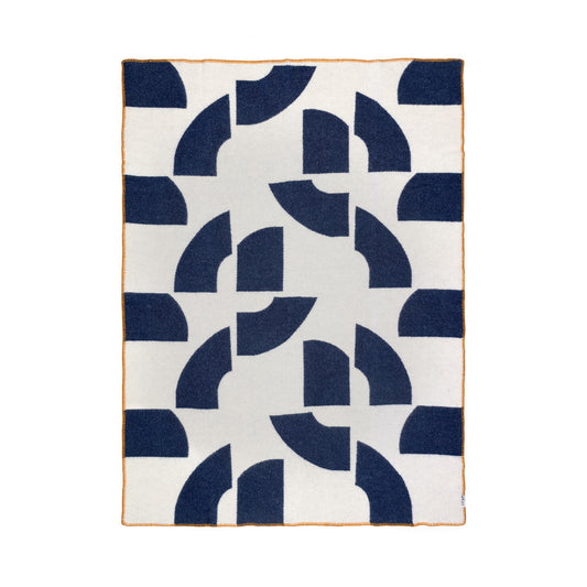 Deko Wool Blanket: Navy