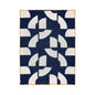 Deko Wool Blanket: Navy