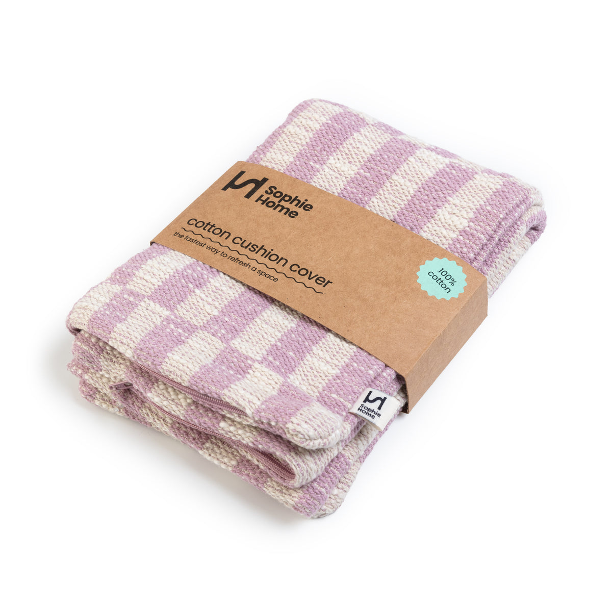 Blok Cushion Cover: Pink