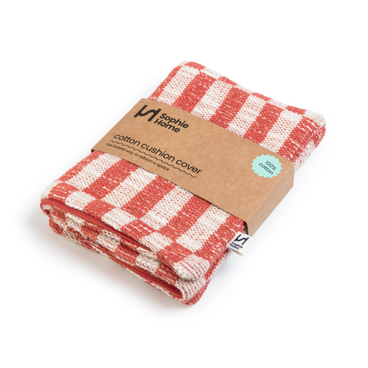 Blok Cushion Cover: Orange