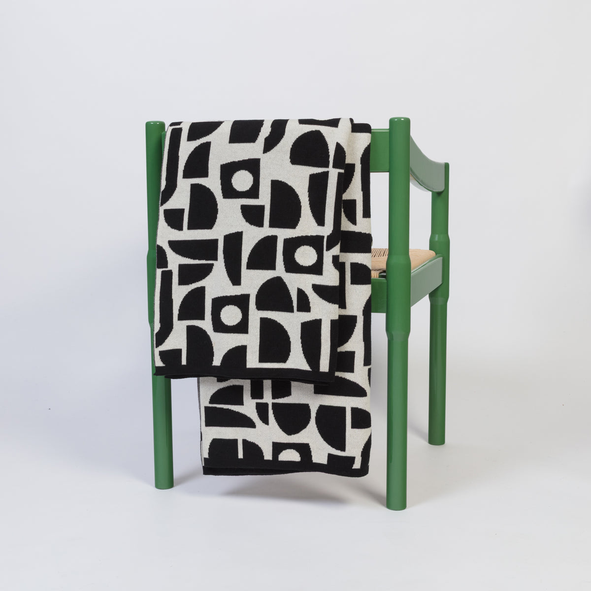 Bruten Mini Cotton Throw: Mono