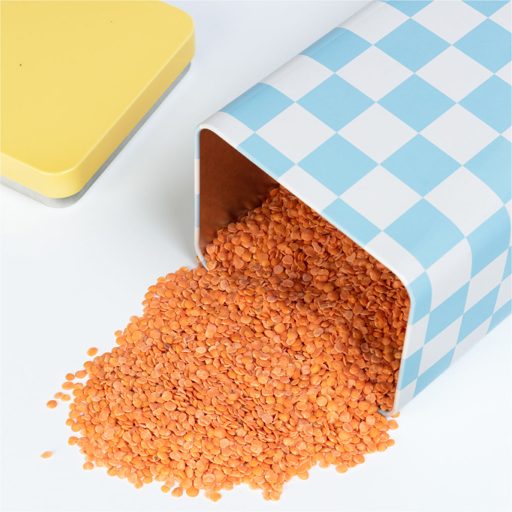 Check Airtight Storage Tin: Aqua
