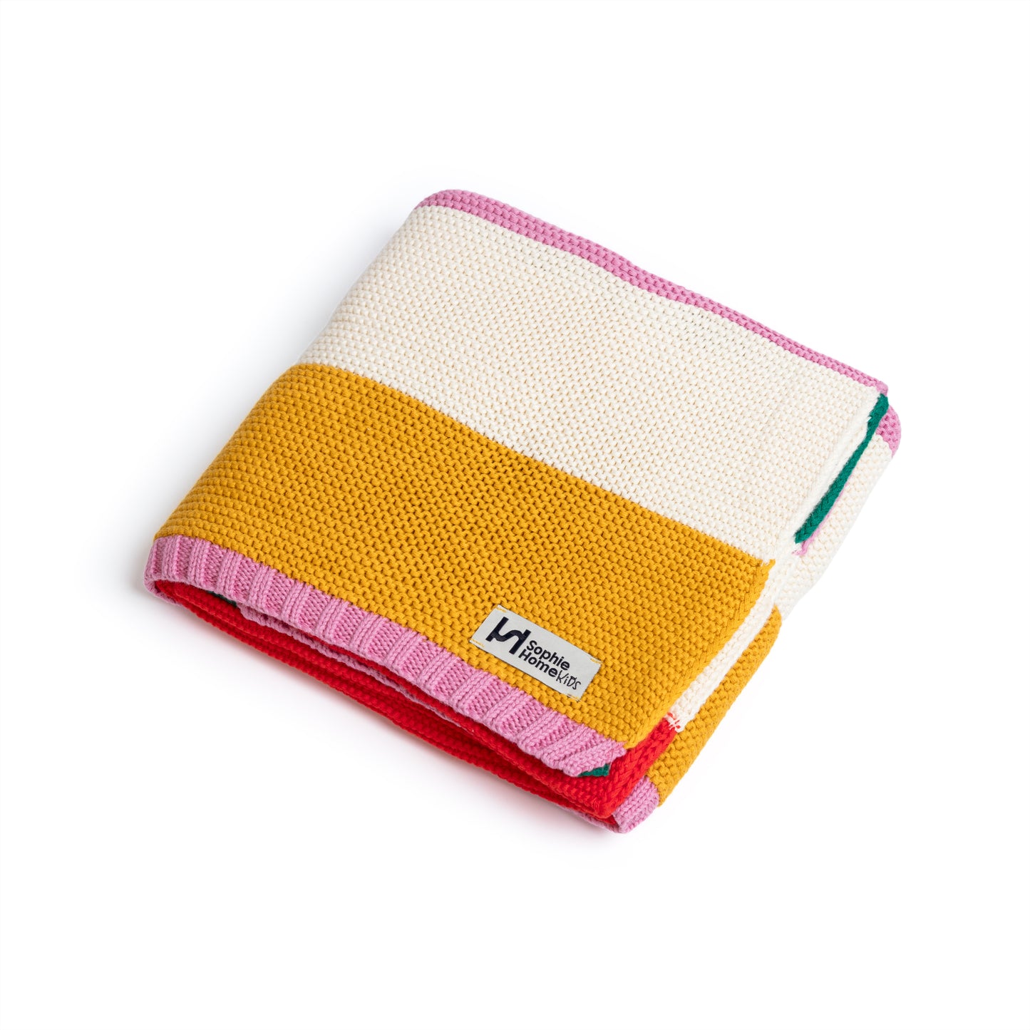 Striped Baby Blanket: Rainbow