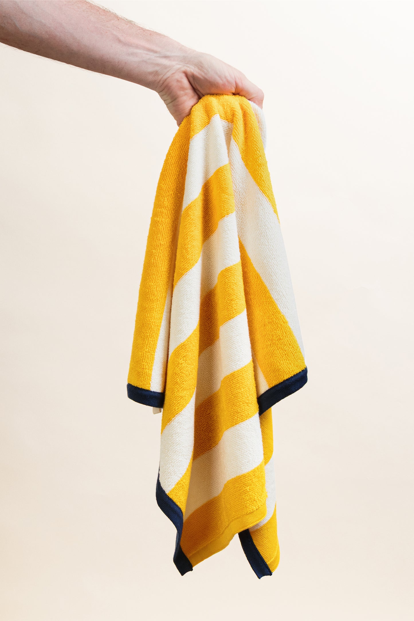 Striped Terry Towelling Hand Towel: Citrus