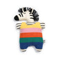 Full of Beans Toy Zebra: Rainbow