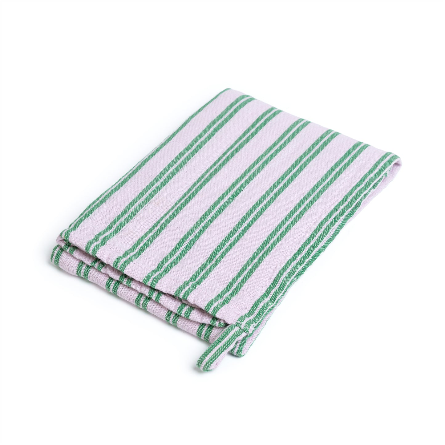 Striped Cotton Hand Towel: Lilac