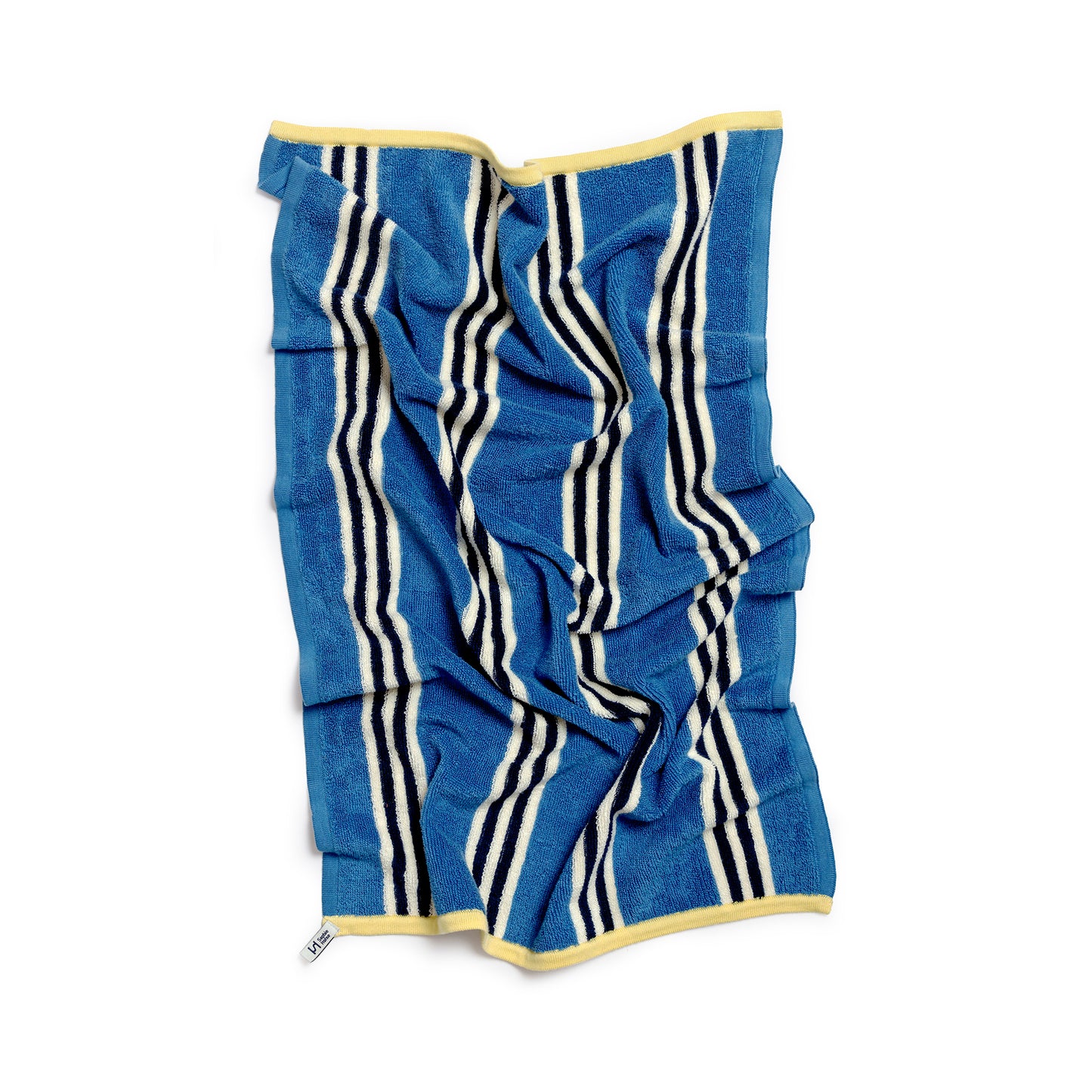 Striped Terry Towelling Hand Towel: Cobalt