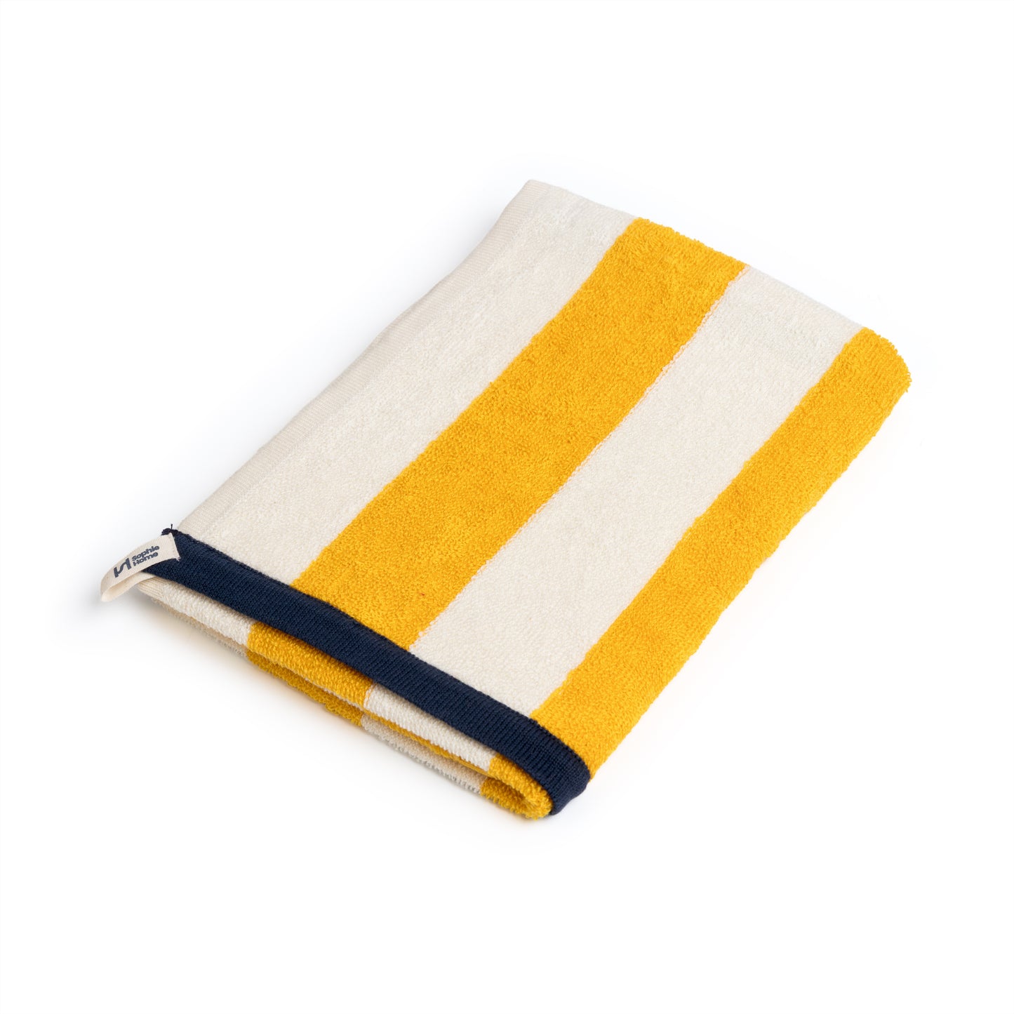 Striped Terry Towelling Hand Towel: Citrus