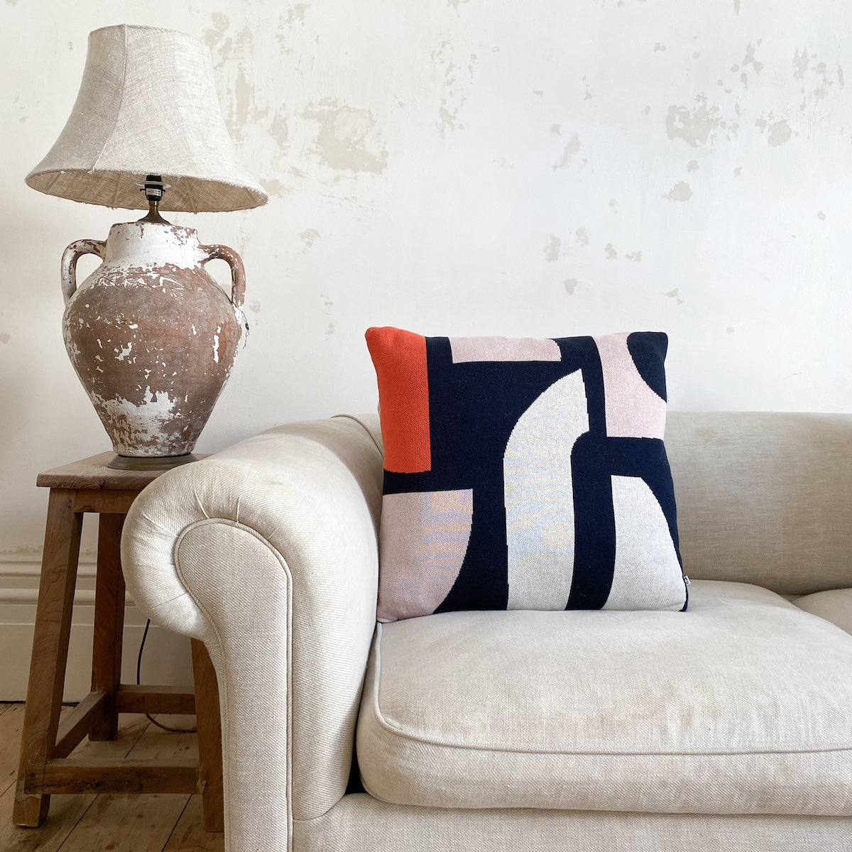 Bruten Cushion Cover: Navy