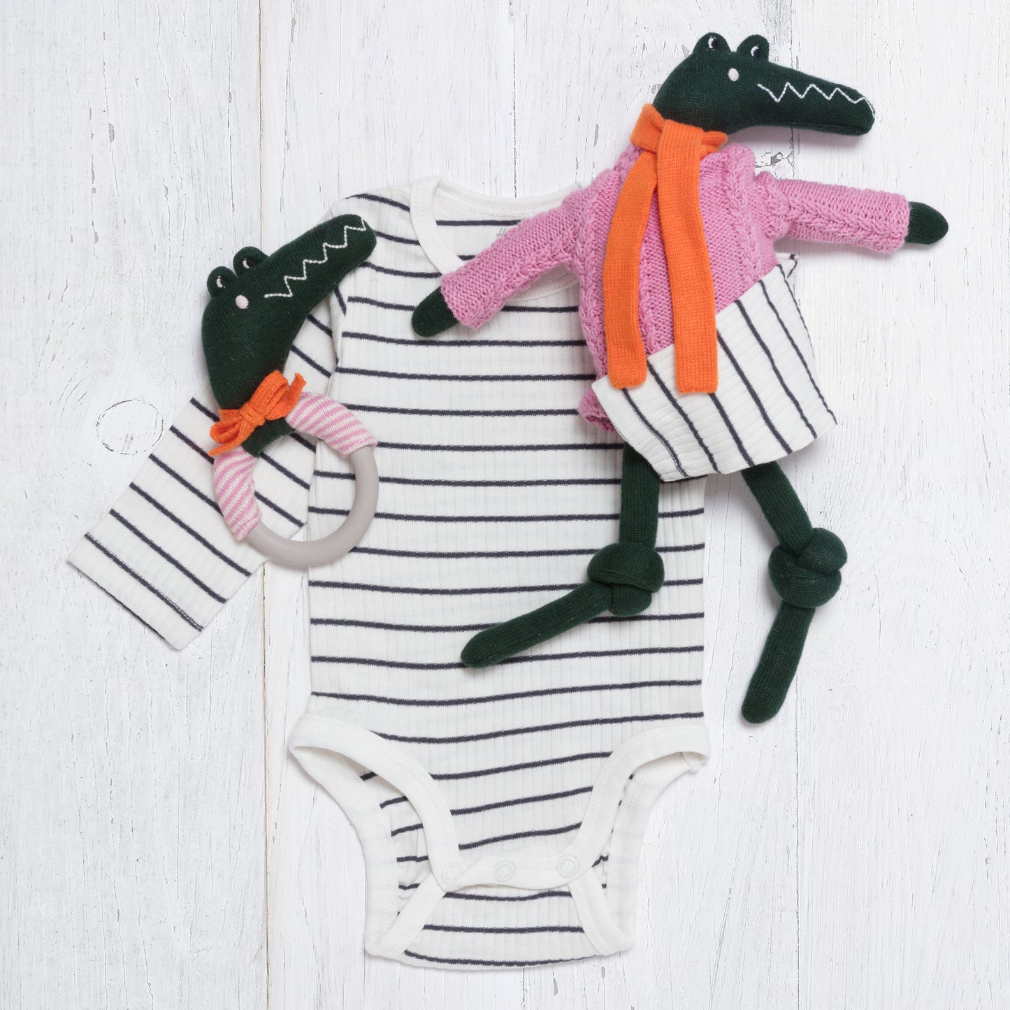 Crocodile Teething Rattle