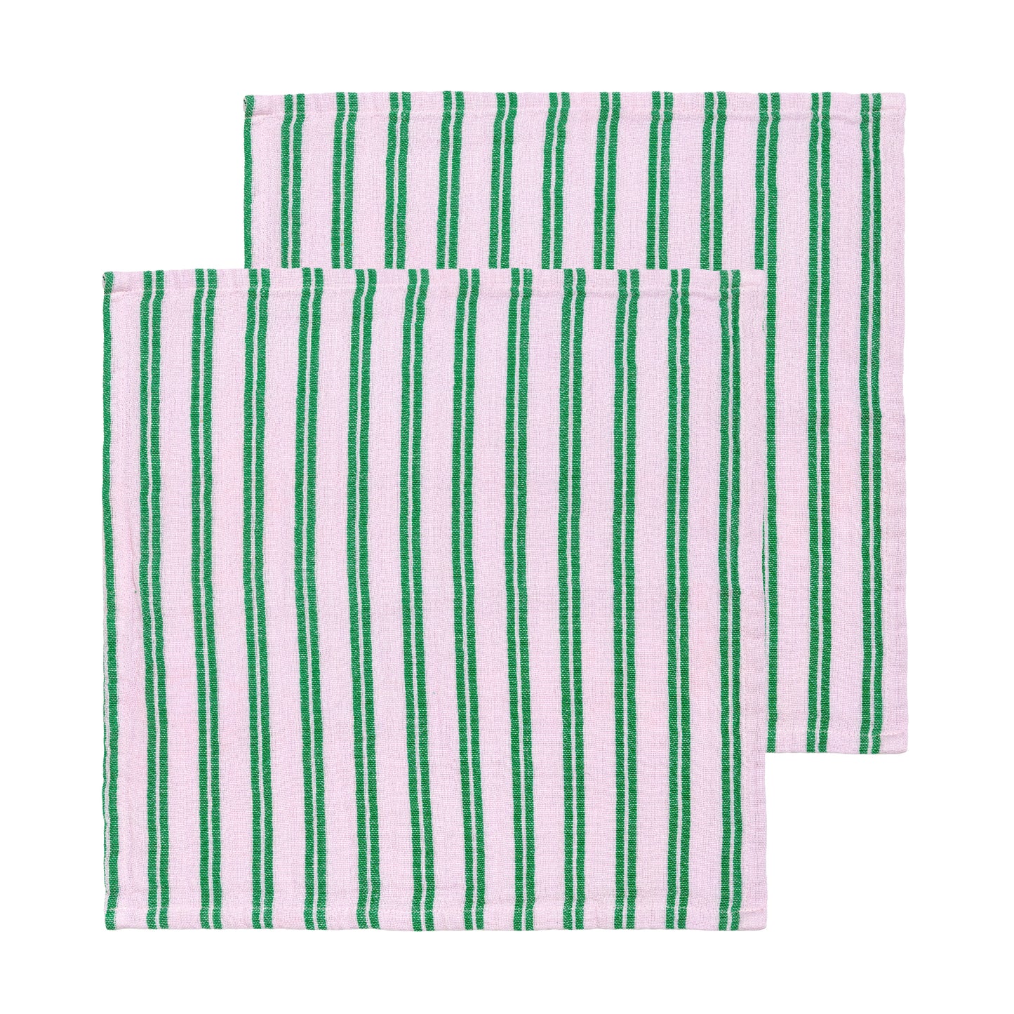 Striped Cotton Napkin 2 Pack: Lilac