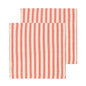 Striped Cotton Napkin 2 Pack: Red