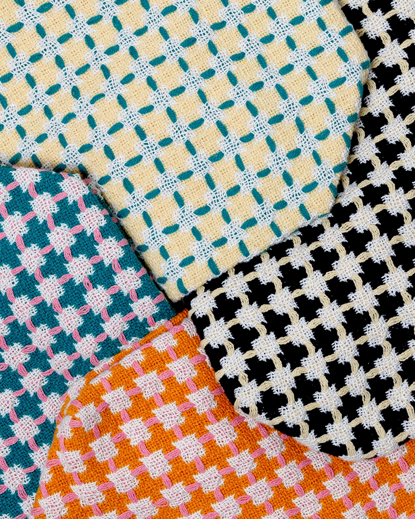 Recycled Cotton Wash Bag: Orange & Pink
