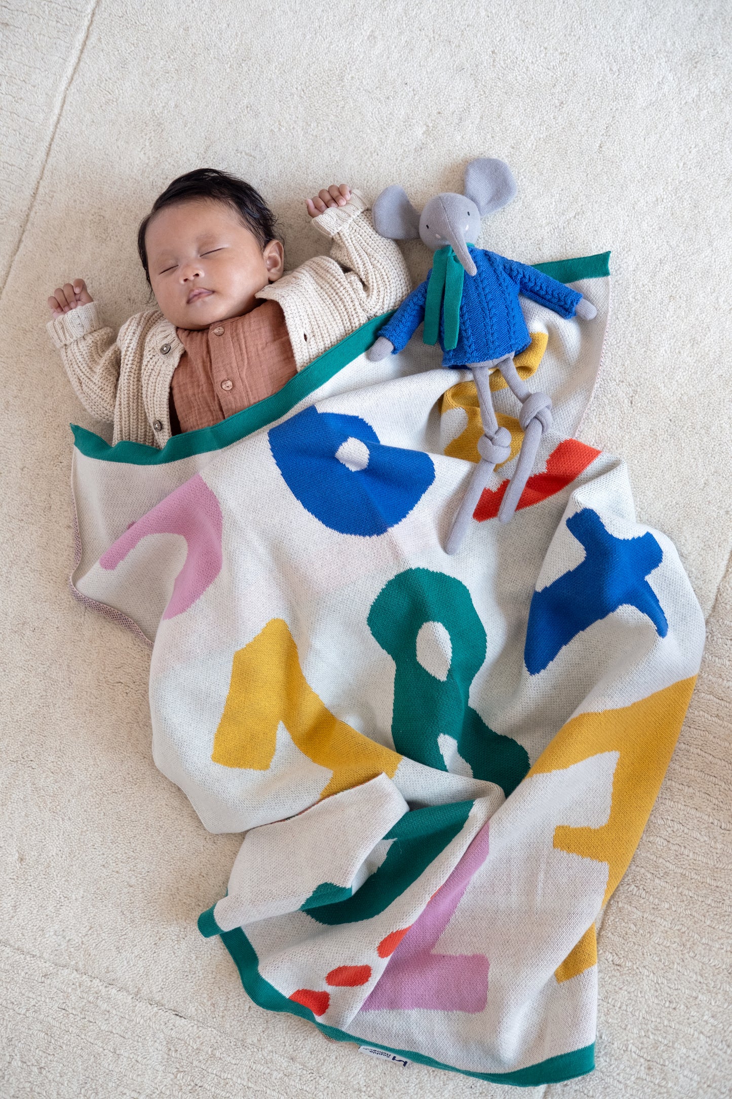 Numbers Baby Blanket: Multi