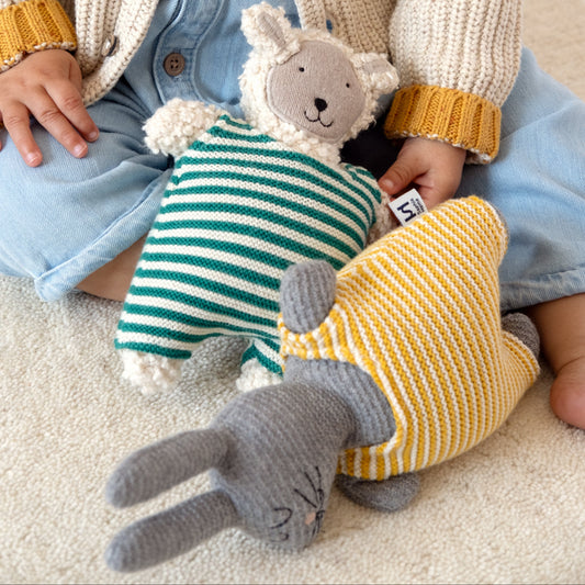 Full of Beans Toy Rabbit: Yellow