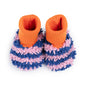 Boucle Striped Slipper Socks: Cobalt