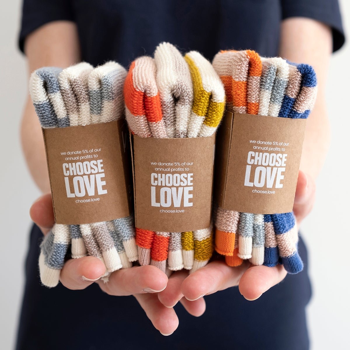 Striped Terry Washcloths: Cobalt/Aqua/Orange