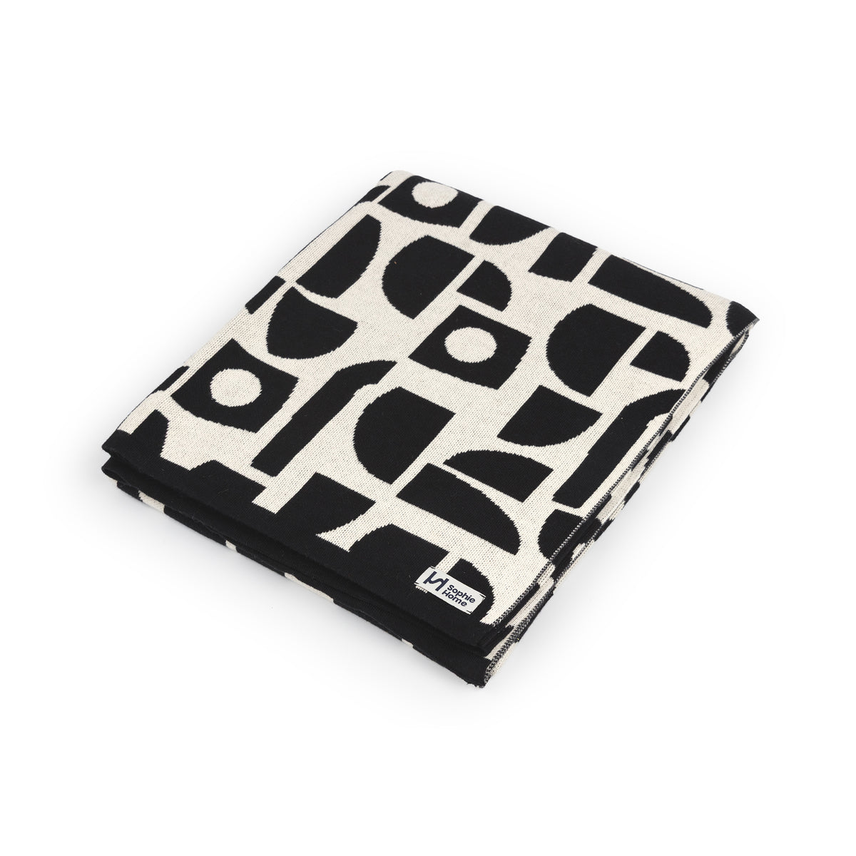 Bruten Mini Cotton Throw: Mono
