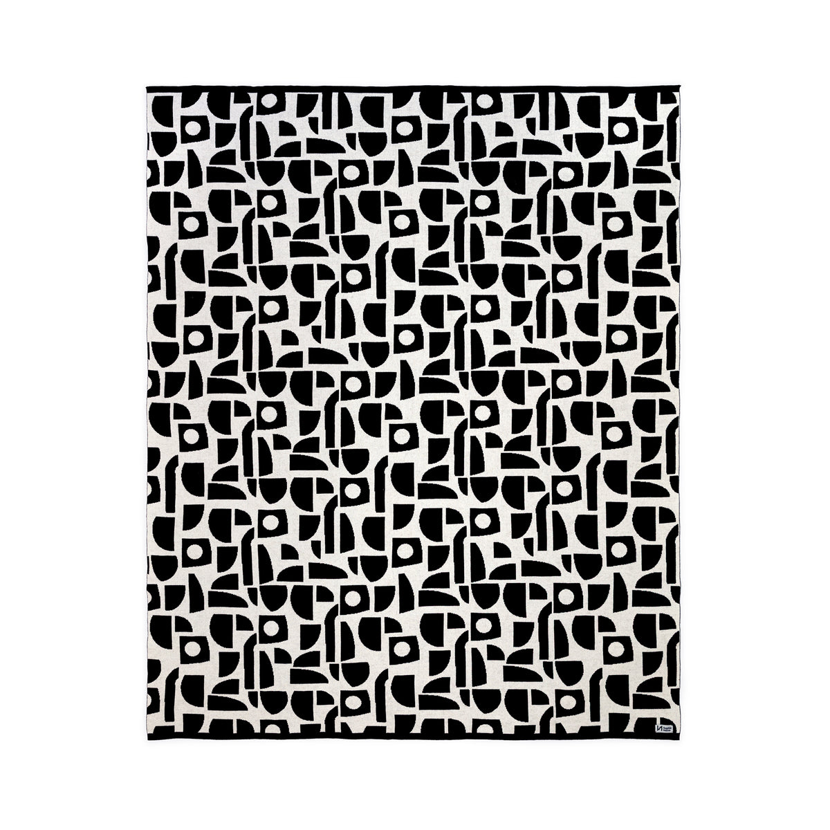 Bruten Mini Cotton Throw: Mono