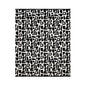 Bruten Mini Cotton Throw: Mono
