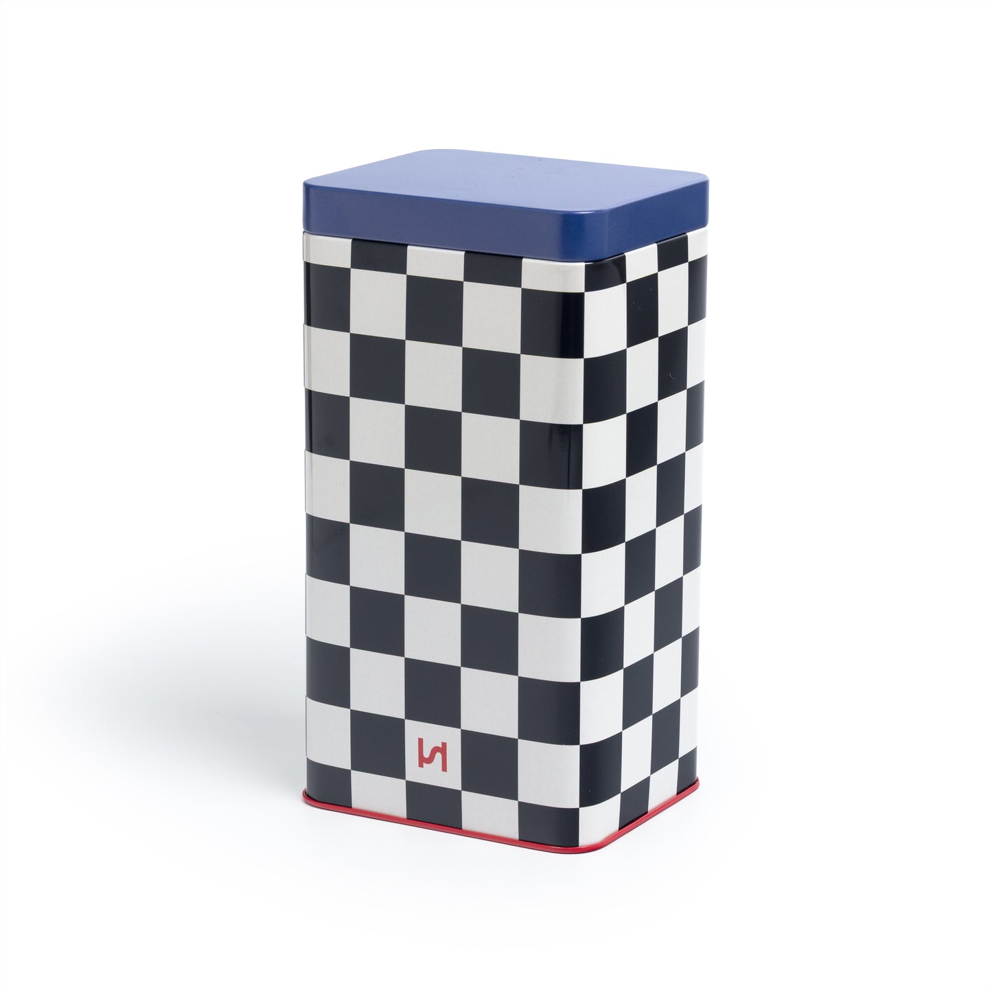 Check Airtight Storage Tin: Navy