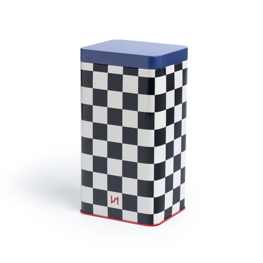 Check Airtight Storage Tin: Navy