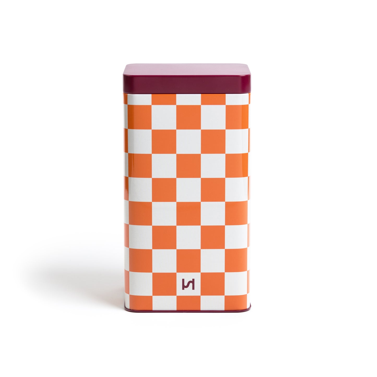 Check Airtight Storage Tin: Orange