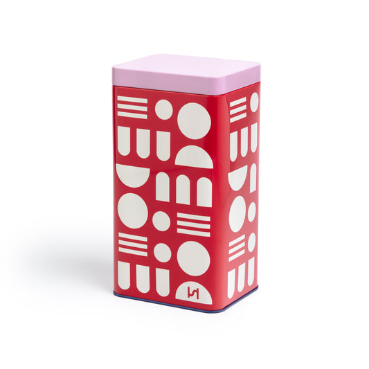 Stack the Dishes Airtight Storage Tin: Red