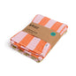 Cotton Waffle Tea Towel 2 Pack: Striped Pink