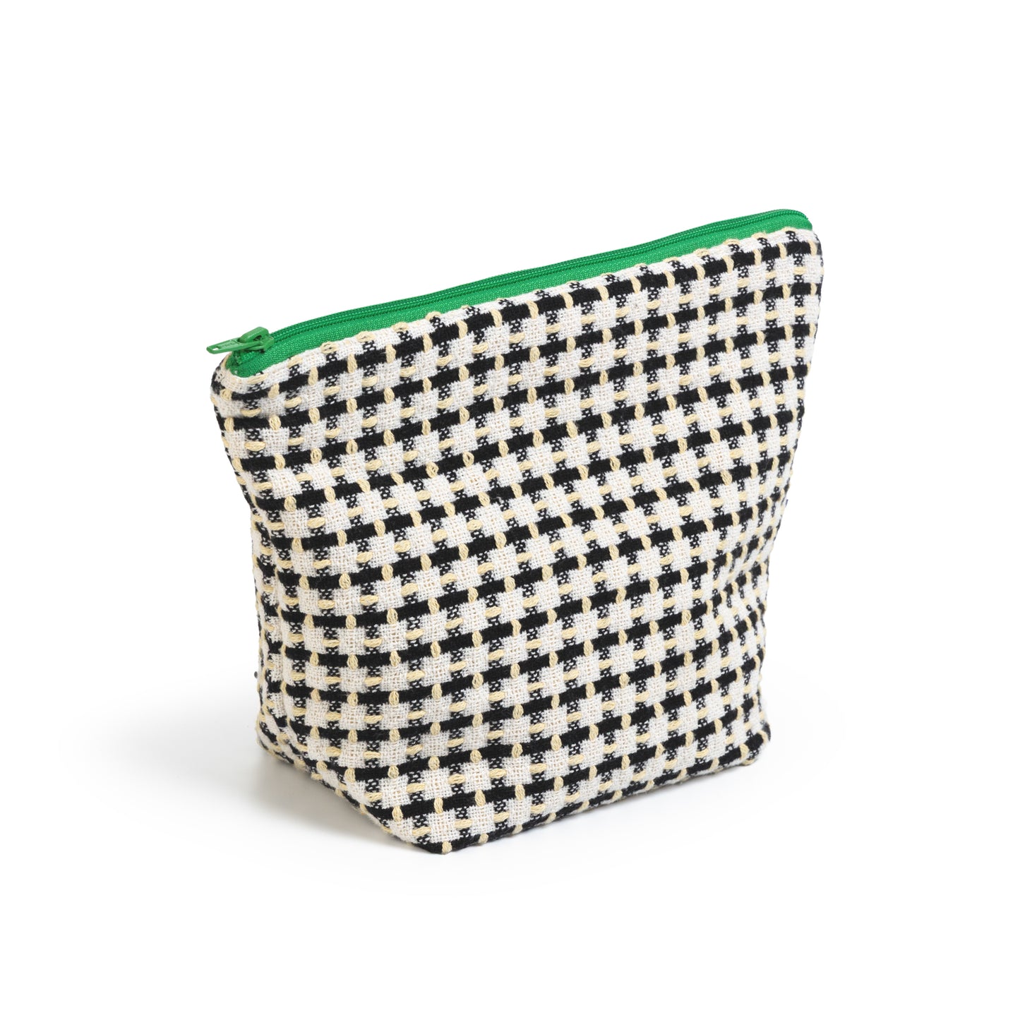 Recycled Cotton Wash Bag: Navy & Yellow