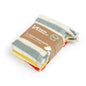 Striped Washcloths: Aqua/Yellow/Red